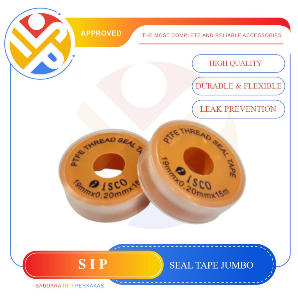 Seal Tape Jumbo / Isolasi Pipa & Kran Air