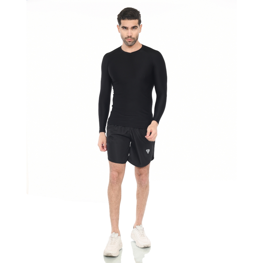 Manset Baselayer Sports Pria Premium Elastis Spandex Lycra