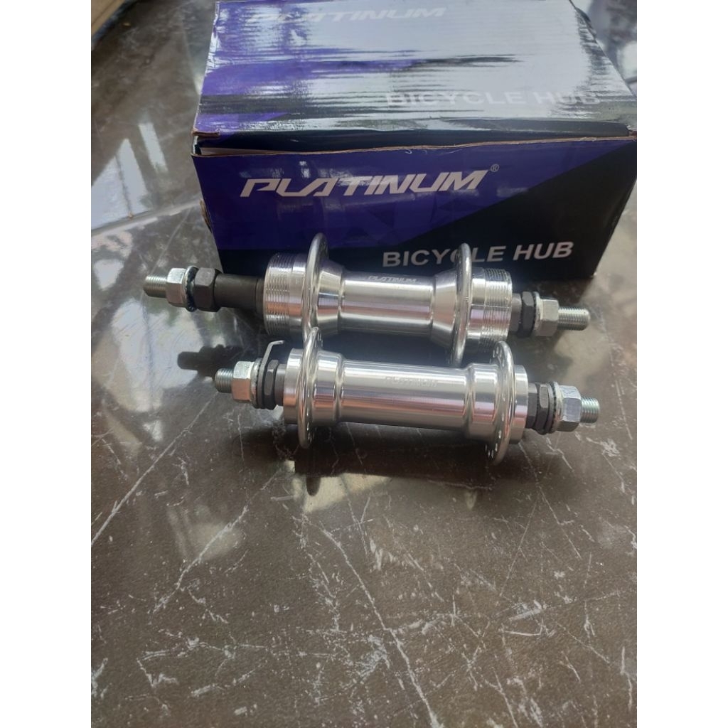 hub freehub platinum ulir drat vbrake alloy bearing 36h silver