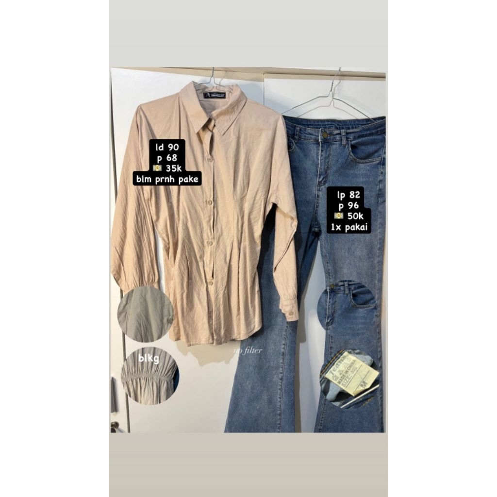 preloved kemeja fit body cream