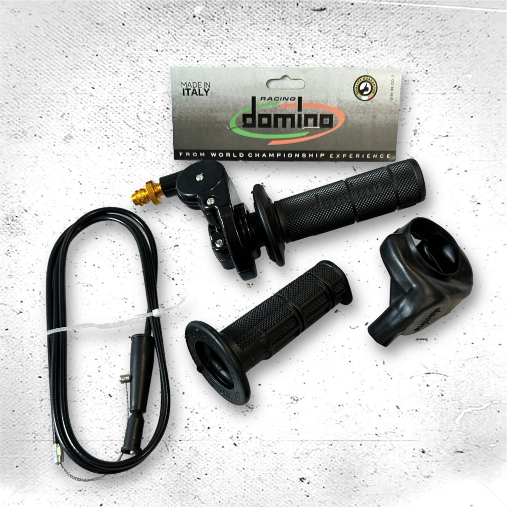 PAKET GAS SPONTAN 1 KABEL BEARING + GRIP KIRI KANAN HANDGRIP SET UNIVERSAL Motor Satria FU KLX RX Ki