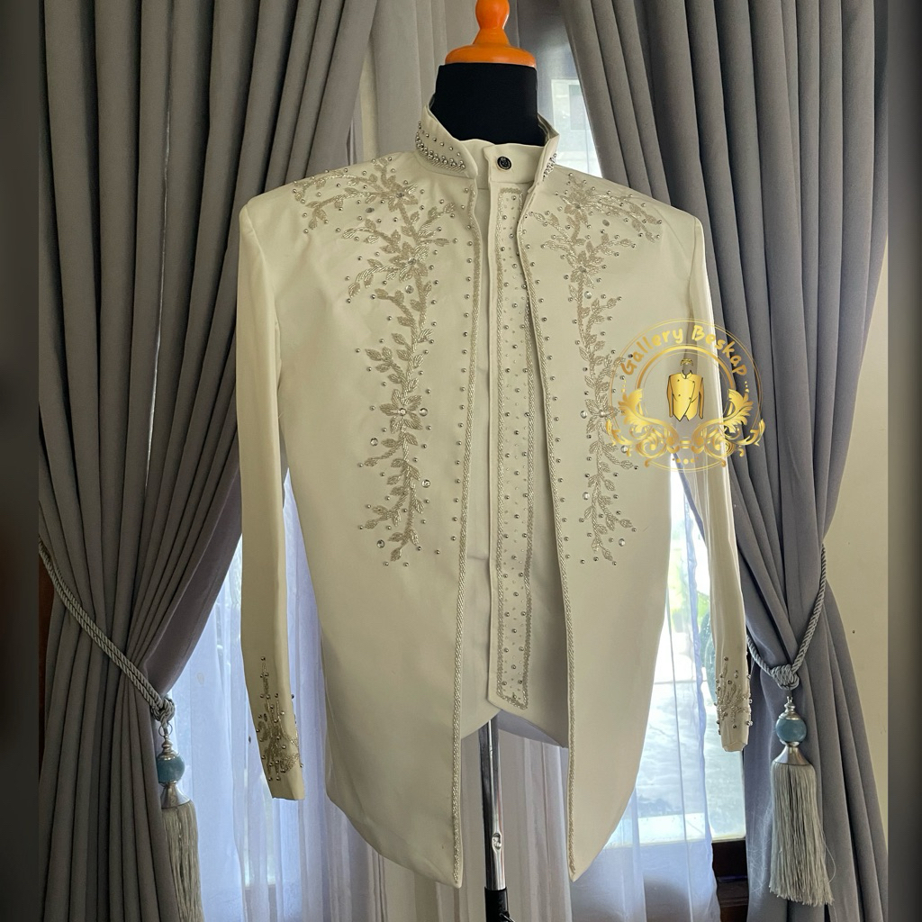 READY Basofi pengantin/ Beskap pengantin muslim/ baju akad nikah pengantin pria