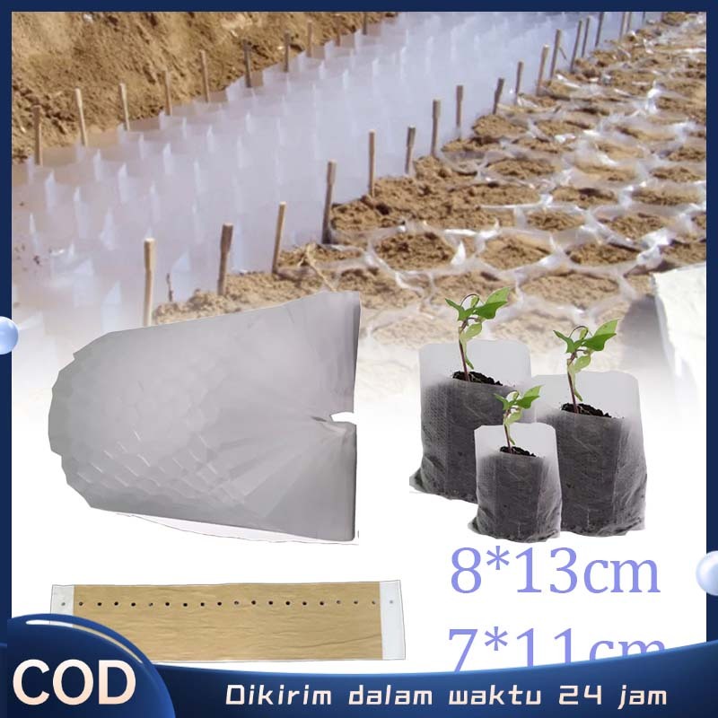 350 Lubang Polybag Kecil Untuk Bibit 7 X 11/8x13 Cm Polibag Semai Plastik Semai Bibit Cabe Kantong T