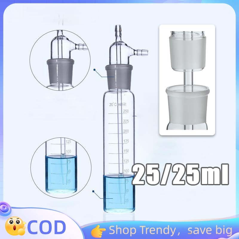 Midget 25/50ml Midget Inpinger Midget Inpinger Glas Lab Impinger Impinger Tanpa Skala