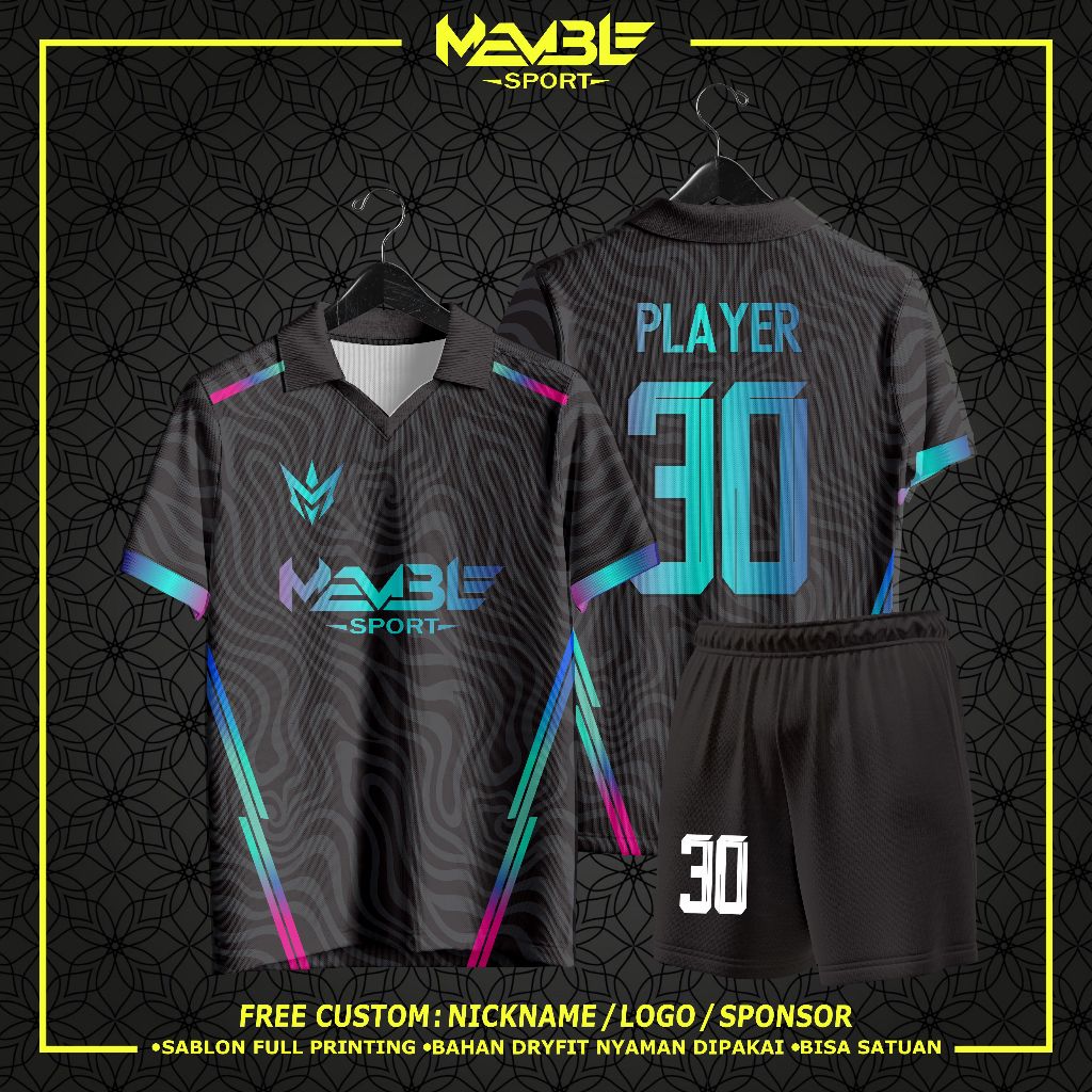 Jersey Futsal Custom / Jersey Bola Custom / Jersey Bola Futsal / Jersey Volly Custom Nama no FREE