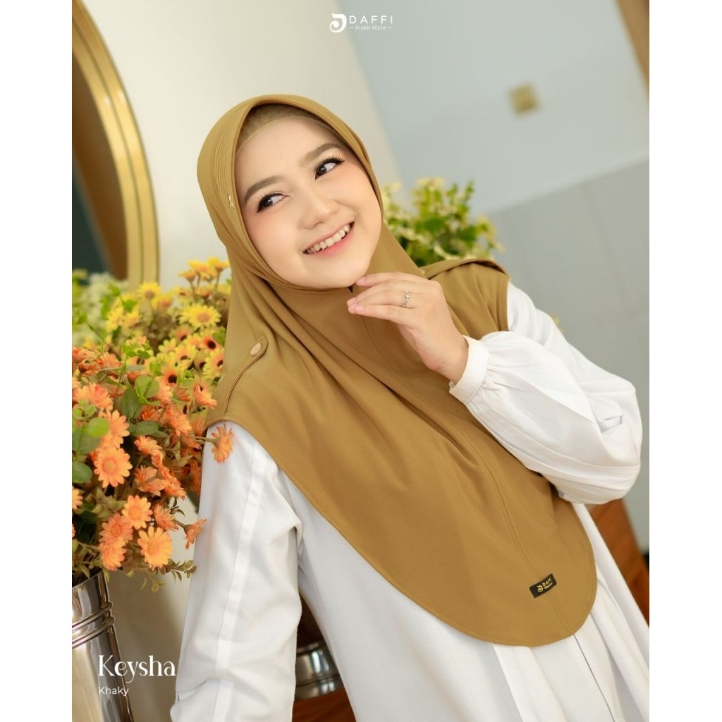 DAFFI HIJAB, JILBAB DAFFI TERBARU, KEYSHA DAFFI, JILBAB INSTANT PAD ANTEM