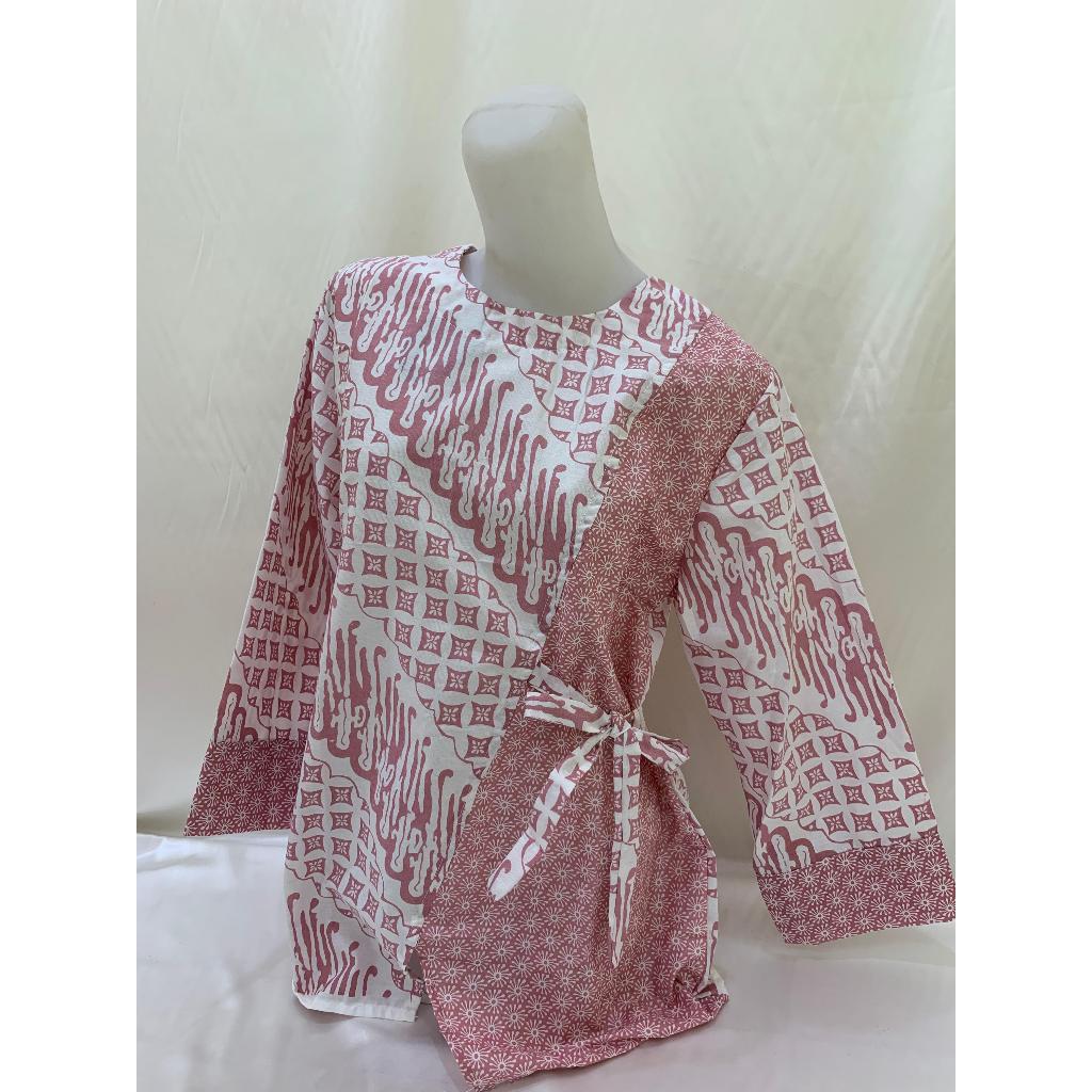 Blouse Batik Tali Samping Wanita Kekinian