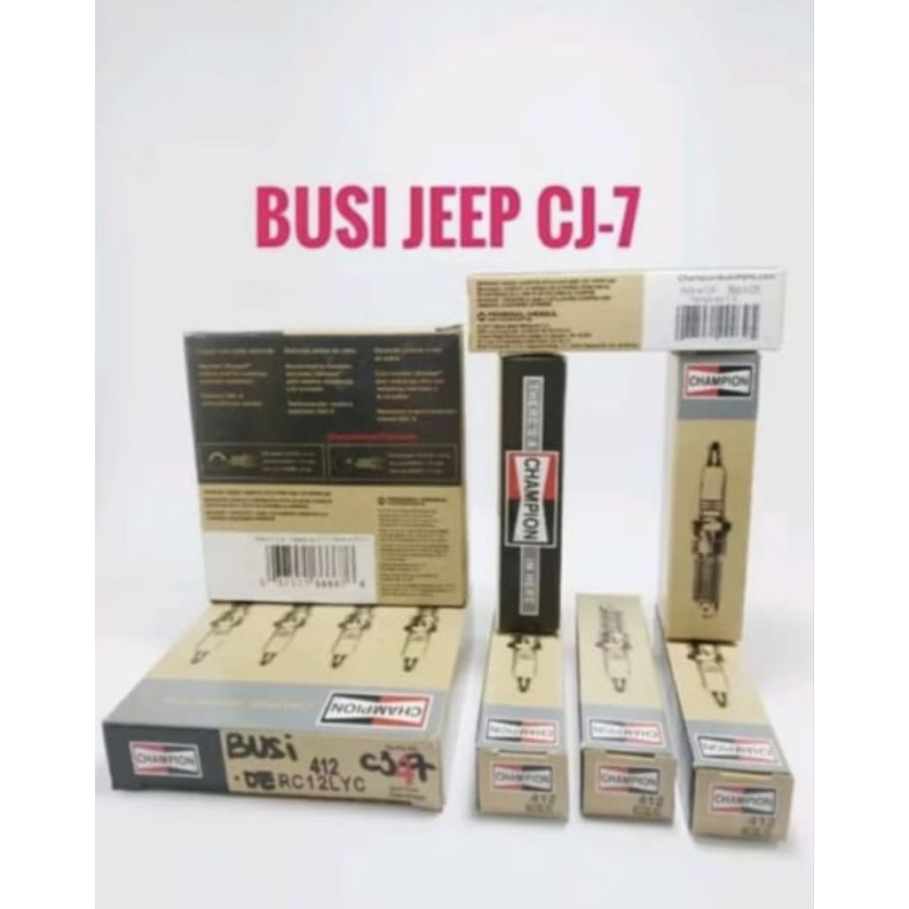 Busi Jeep Cj7 Bensin Spark Plug Jip Cj-7 Merk Champion RC12LYC Merk Champion Made in USA