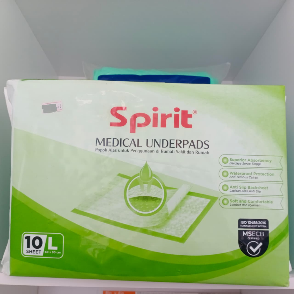 Medical Underpad Spirit Alas Popok Dewasa dan Anak