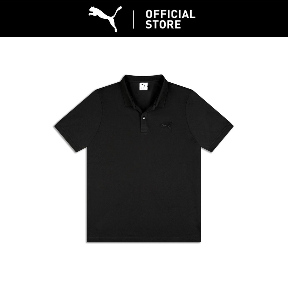 PUMA Kaus Polo WARDROBE Essentials dengan Logo Puma untuk Pria