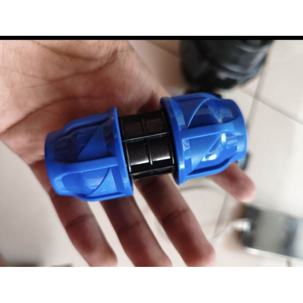 Sambungan pipa HDPE lurus 1/2 inch
