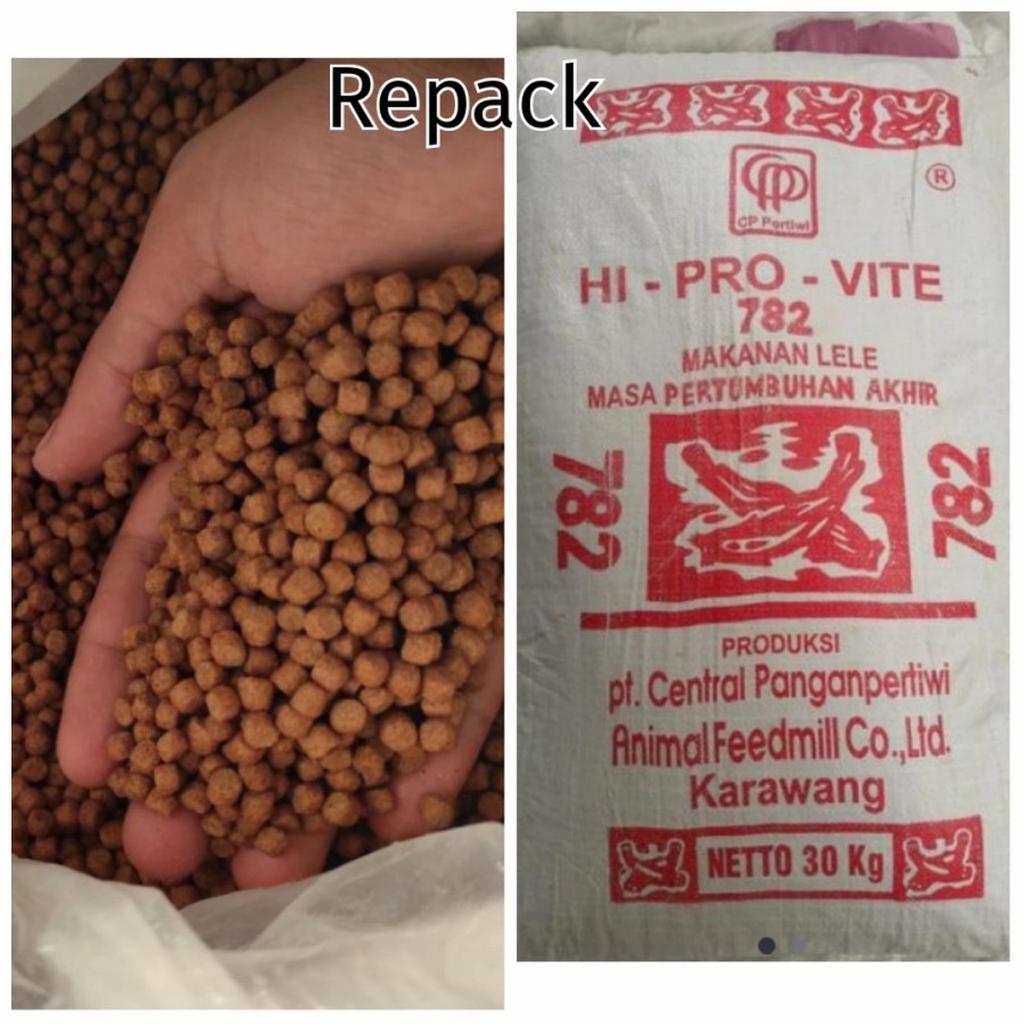 Pakan Ikan 781 Makanan Pelet Ikan Nila Lele Gurame Protein tinggi Repack 1kg