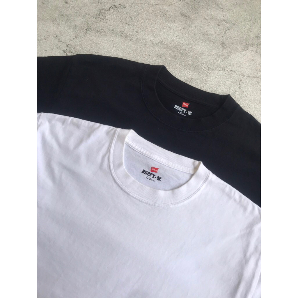 Longsleeve hanes beefy blank tee