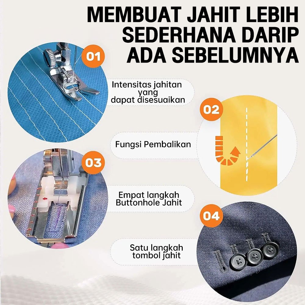 Mesin Jahit Singer Led Portable Mini Multifungsi 12 Jahitan Mesin Jahitmesin Listrik Co