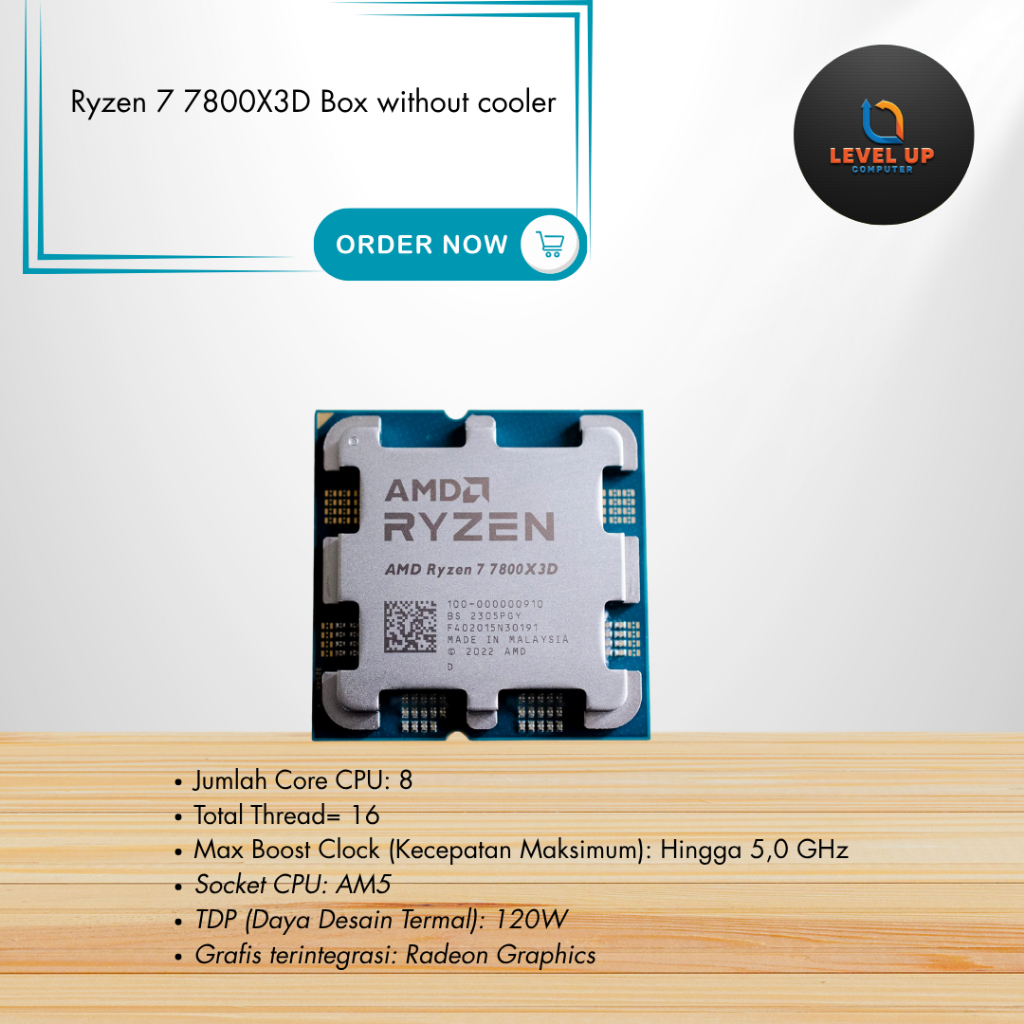 Ryzen 7 7800X3D Box without cooler