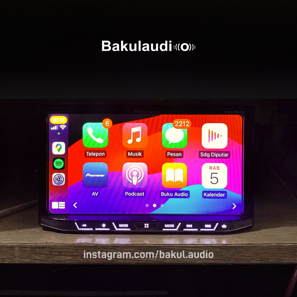 Head unit 7 inch Pioneer X8850BT Apple Carplay-Android Auto built in DSP