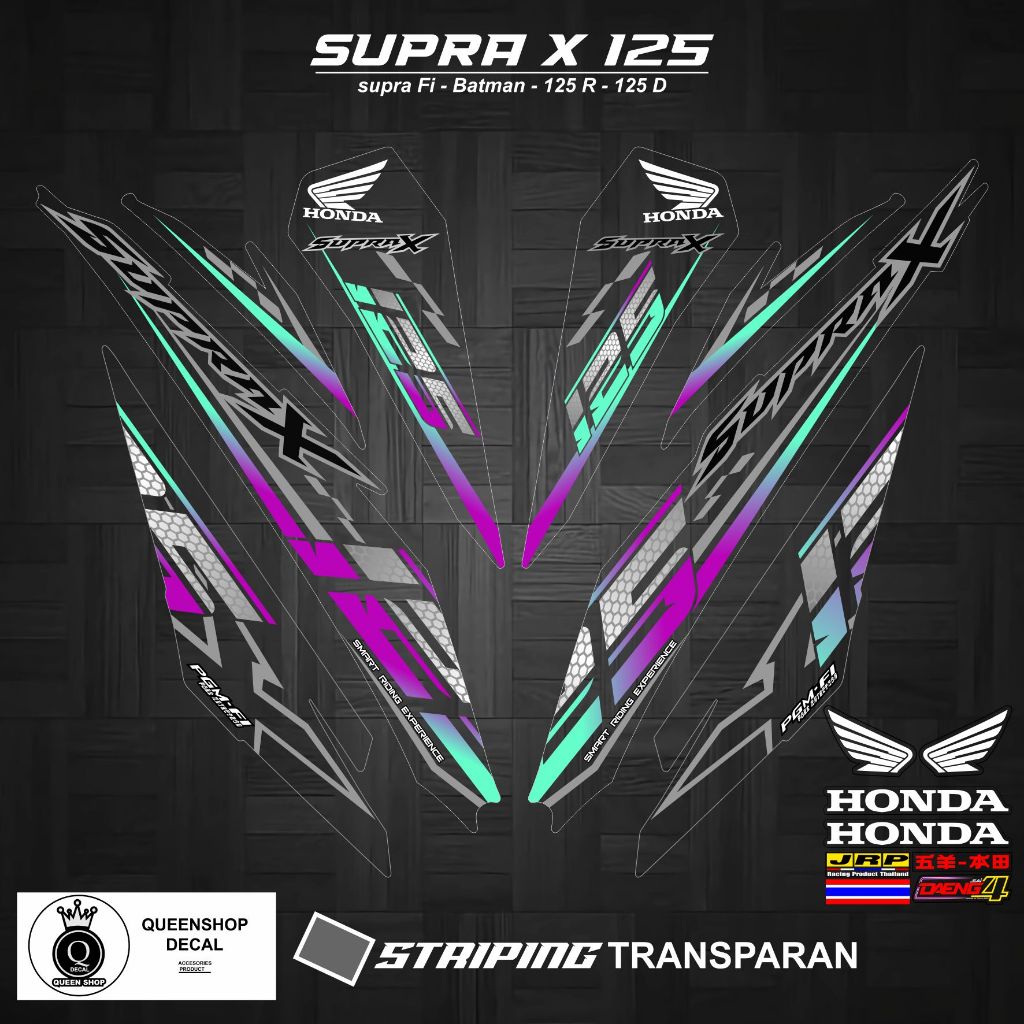 STRIPING TRANSPARAN SUPRA X 125 FI MOTIF 013 / SUPRA X 125 FI / BATMAN / VARIASI-STRIPING HONDA SUPR