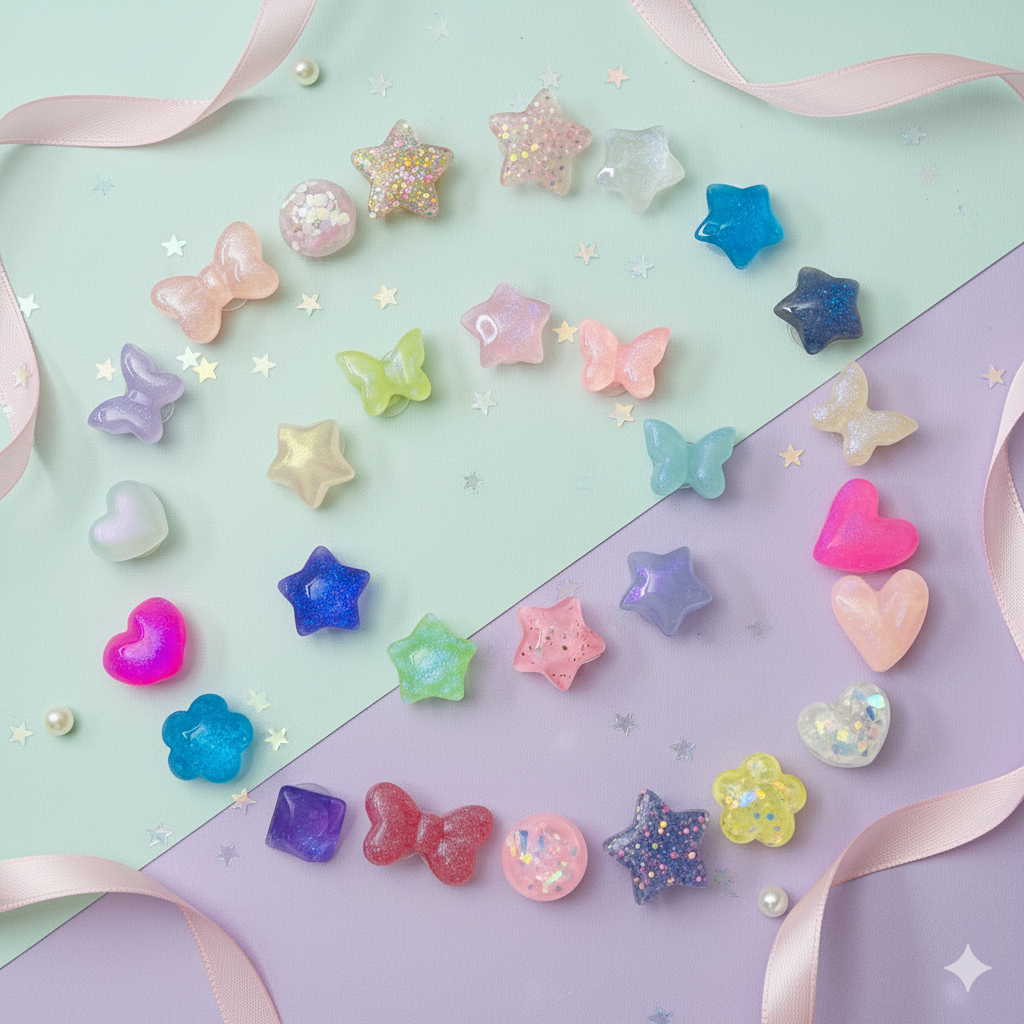 Pin Charm Aksesoris Hiasan Sandal Baim Pin Kancing Sendal Kodok Bahan Pvc