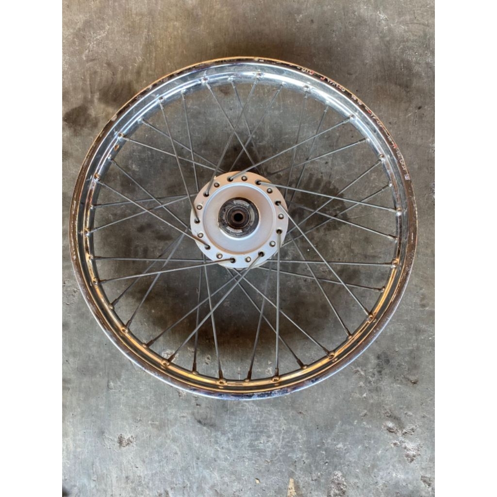 Velg roda depan ruji honda revo absolute fit fi original lepadan copotan motor