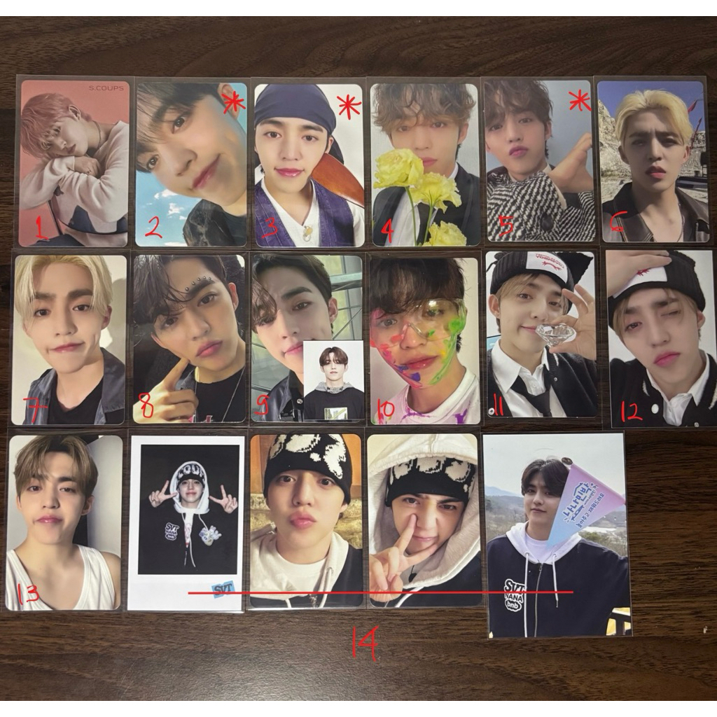 [READY STOCK] PHOTOCARD PC SCOUPS SEVENTEEN - DICON 101, DICON 102, HENGGARAE KTOWN, ODE TO YOU, FML