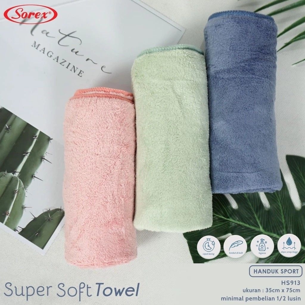 handuk microfiber anak / handuk sport dewasa bya sorex