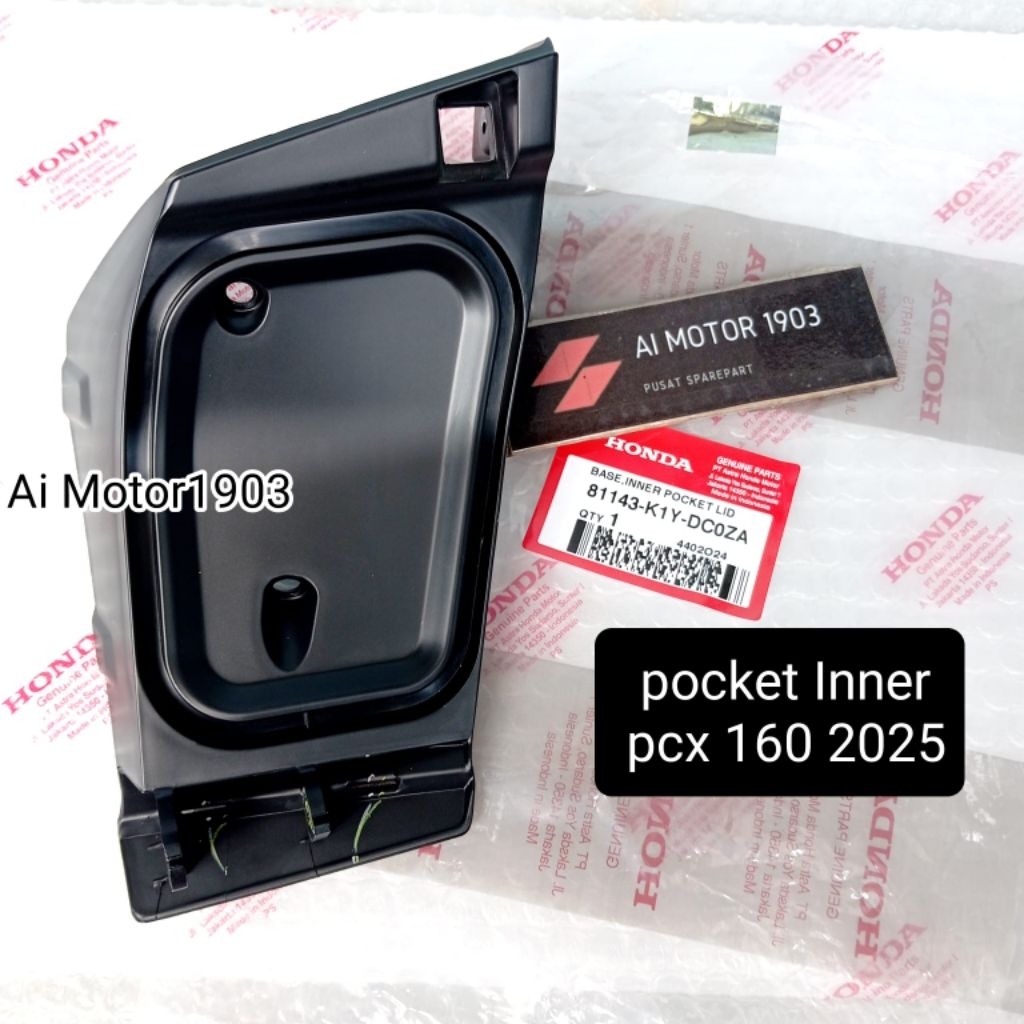 BASE INNER POCKET TUTUP LACI KIRI DALAM TEMPAT CHARGER PCX 160 2025 PCX160 AHM 81143-K1Y-DC0ZA