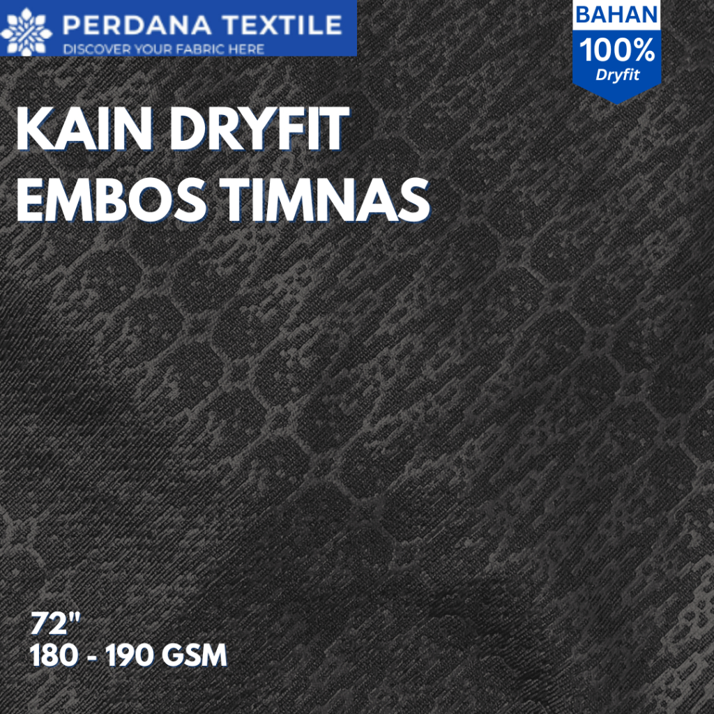 Kain Jersey Dryfit Embos Timnas Mesh-03 Brazil 72" 180 - 190 GSM Jersey Dryfit Embos 1 ROLL  Perdana