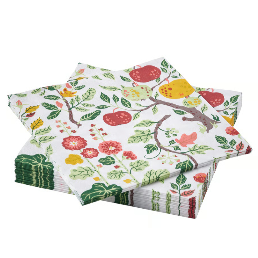 Tissue Makan Napkin Motif Serbet Makan
