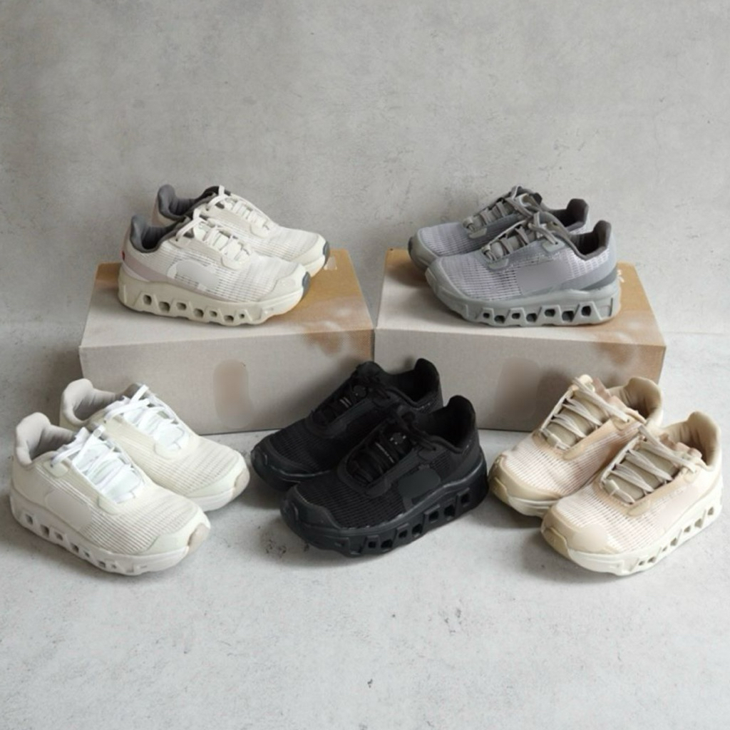 O* Cloudmonster Void Kids Sneakers | size 28-37 | white black dew peach alloy grey pink | sepatu sne