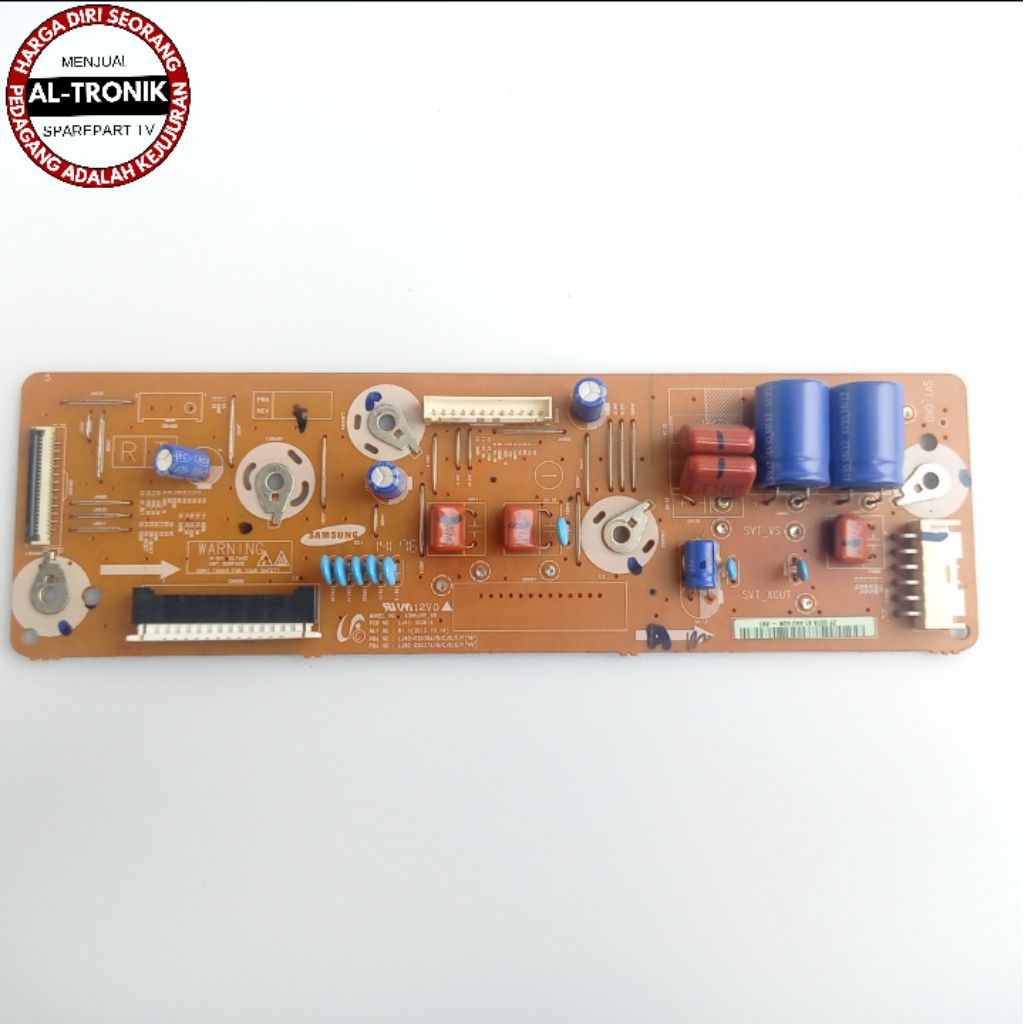 Z SUSTAIN BOARD TV PLASMA SAMSUNG 43 INCH MODEL PA43H4000 Z MAIN Z SUS PA 43H4000