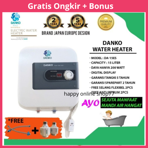 Pemanas Air Water Heater Listrik DANKO ORIGINAL 15 Liter Low Watt