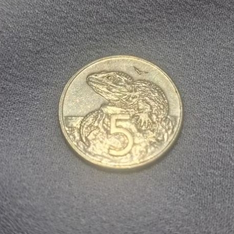 uang koin 5cents new zealand