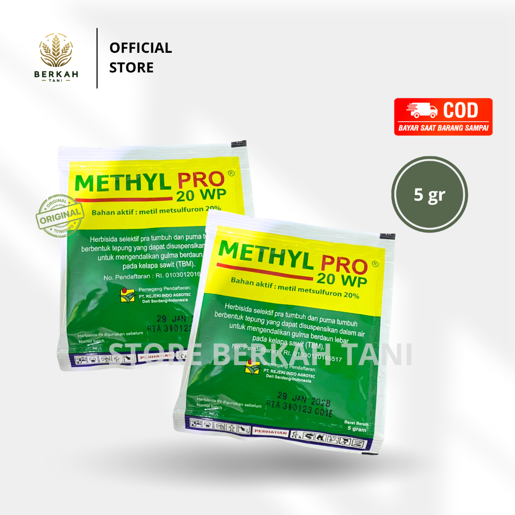 HERBISIDA Methyl Pro 20 WP 5g Metil Metsulfuron 20%