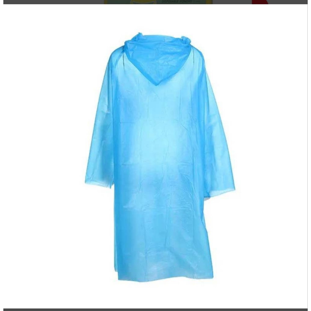 Scorlines Jas Hujan Plastik Disposable Poncho Assorted