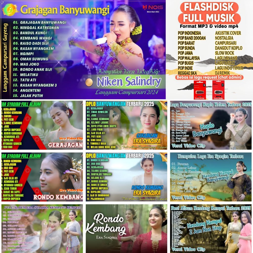 USB MUSIK MP3 LAGU GRAJAGAN BANYUWANGI FULL ALBUM TERPOPULER - USB MUSIK FULL LAGU MP3 GERAJAGAN BAN