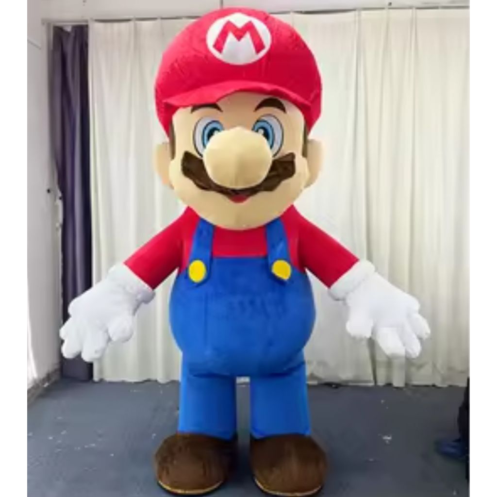 kostum badut super mario