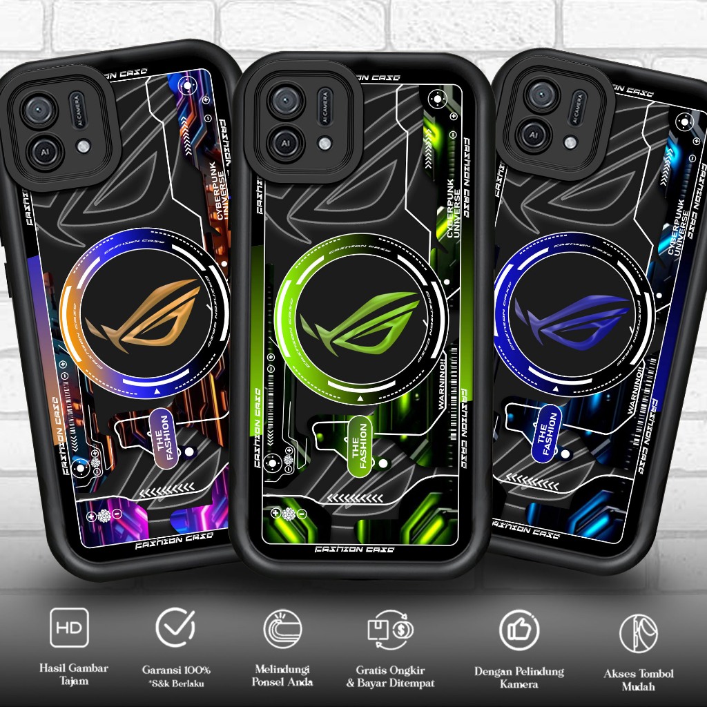 Case Premium Compatible For OPPO A16E A16K Motif [ ROG1  ] Cover Handhphone Casing Softcase Glossy A