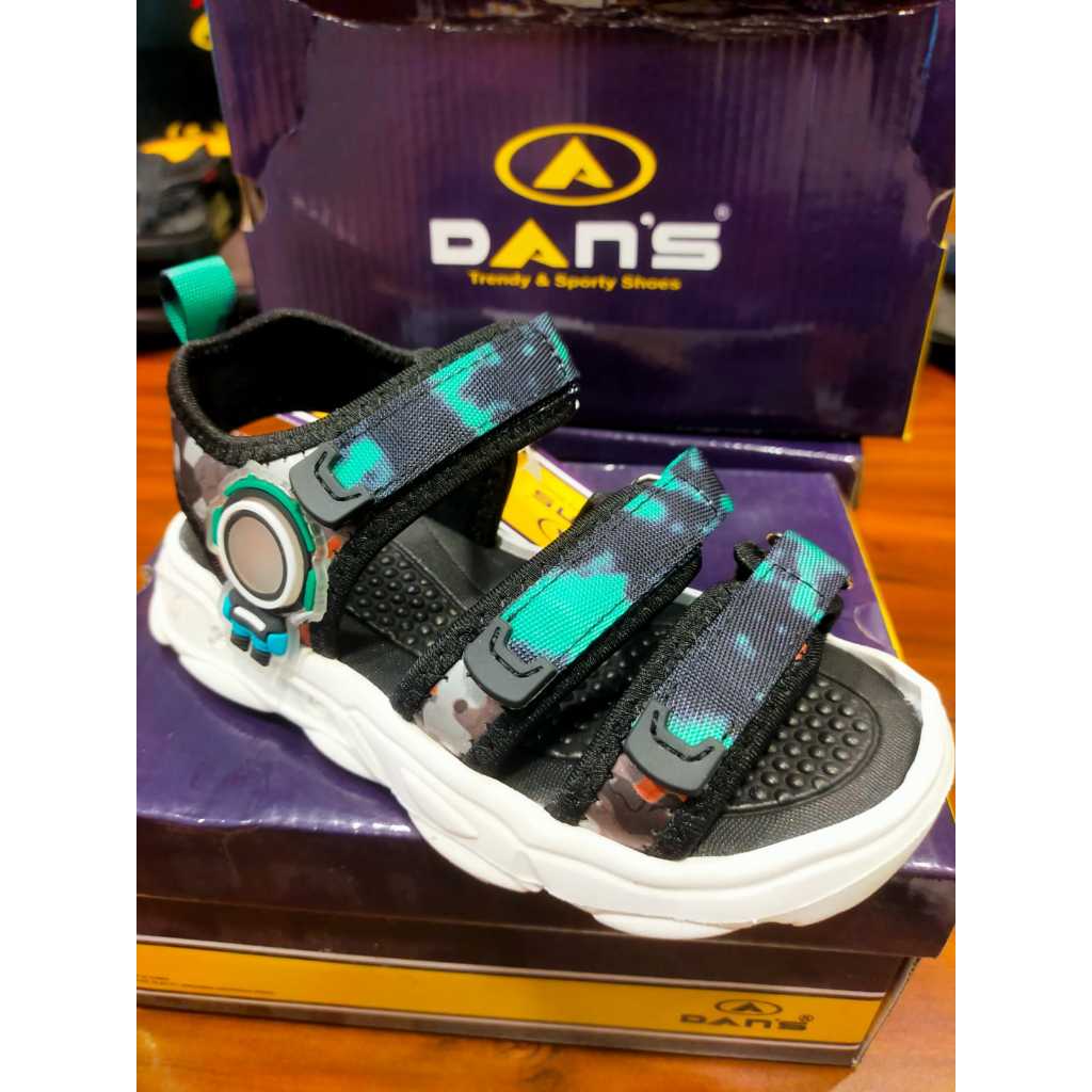 Sandal anak laki laki Perius Dans (TK) - Sandal Slip On Anak - Sandal LED anak laki laki - Sandal An