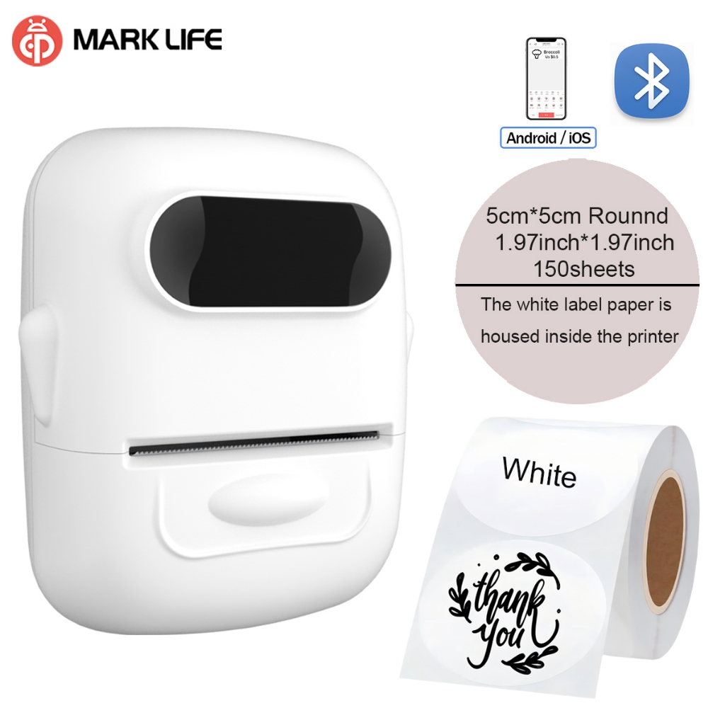 Marklife P50 Label Printer Thermal Printer Portable Bluetooth Label Label Printer Wireless Printer