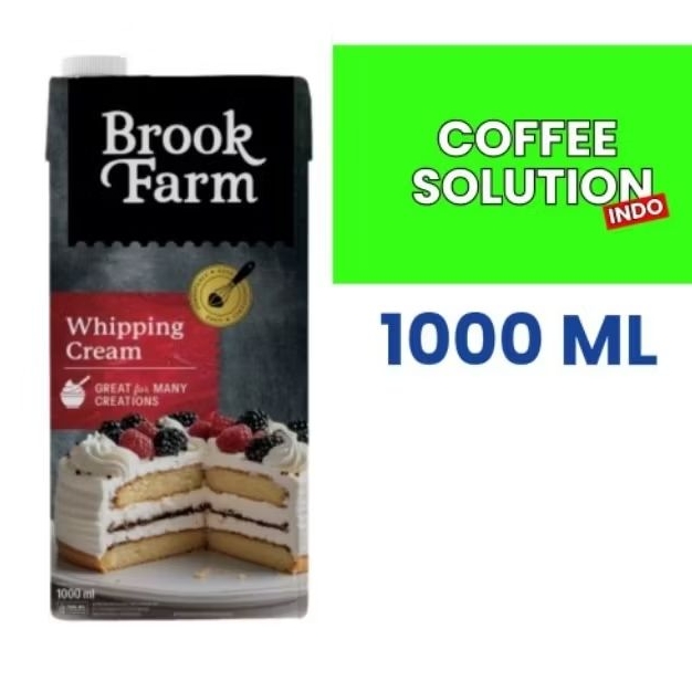 BROOKFARM WHIPPING CREAM 1000ML | WHIPPING BROOKFARM