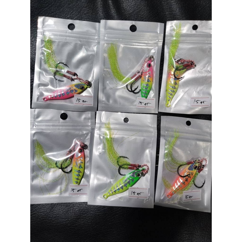 Metal Jig Tetra Hologram 15gram glow in the dark