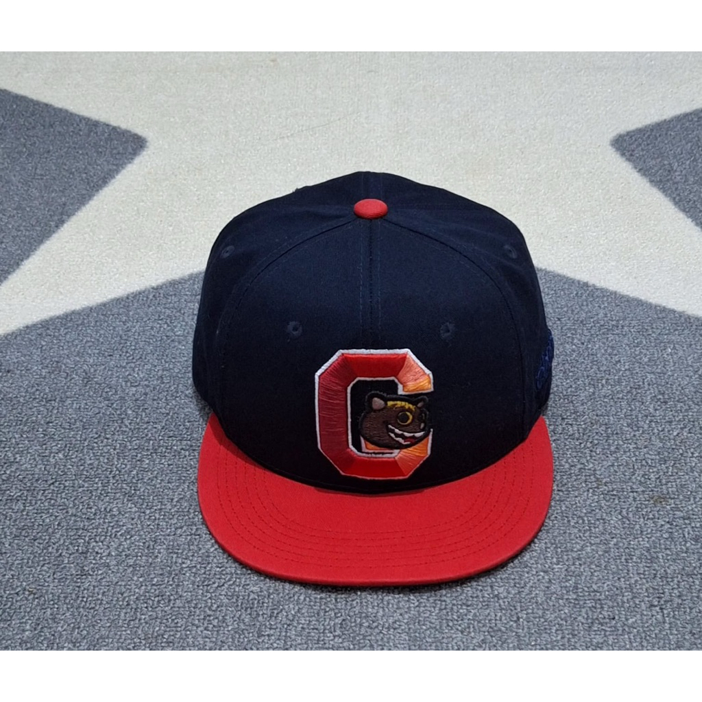 topi snapback elstinko 2 warna two tone original bekas preloved