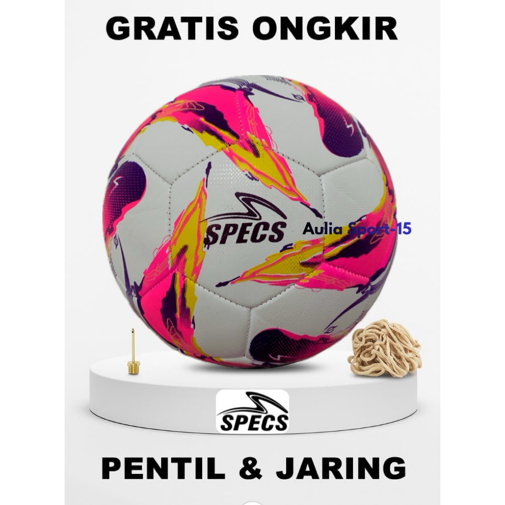 BOLA SEPAK/BOLA KAKI SPECS PALAPA IMPORT KUALITAS PREMIUM BAHAN SERAT SIZE 5