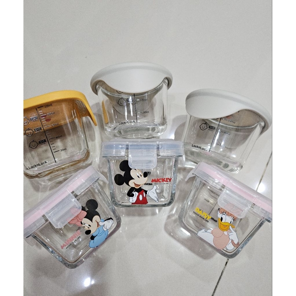 preloved baby food container disney and locknlock