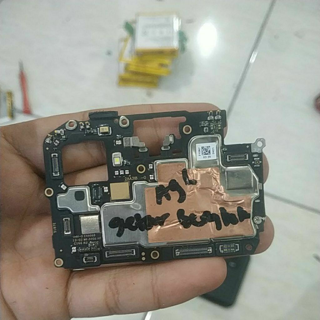 mesin oppo a96 getar tidak tampil mesin bengkok pcb patah