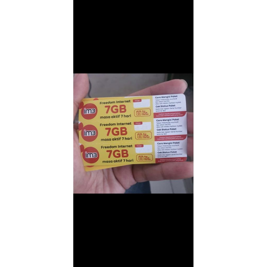Indosat 7GB 7hari