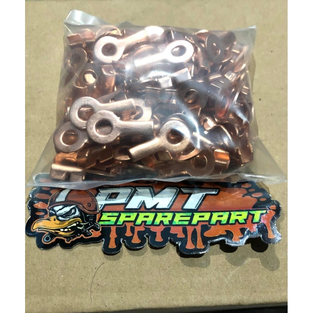 (25Pcs) Skun Mata Ayam Bulat Tembaga - Skun Aki Motor Mobil