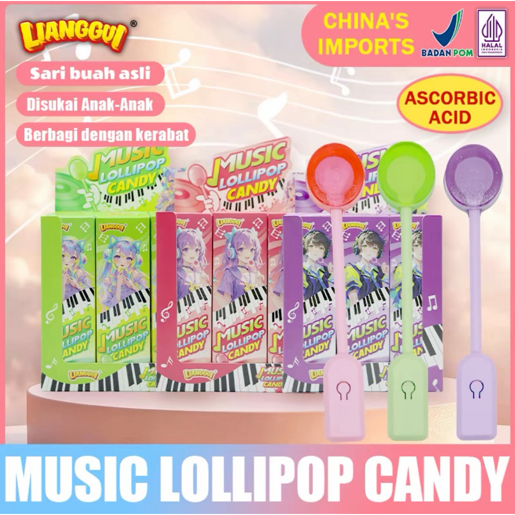 PERMEN MUSIC VIRAL CANDY LOLLIPOP MUSIC- permen anak viral ada rasa