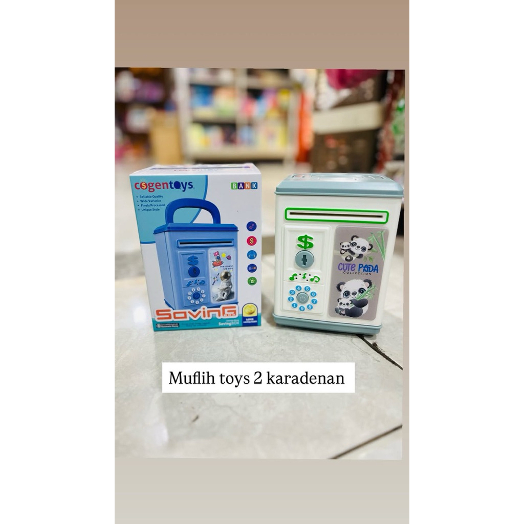 Celengan Atm Sidik Jari Money Safe Box Celengan Anak Termurah / Cogen Toys Mainan Edukasi Anak Brank
