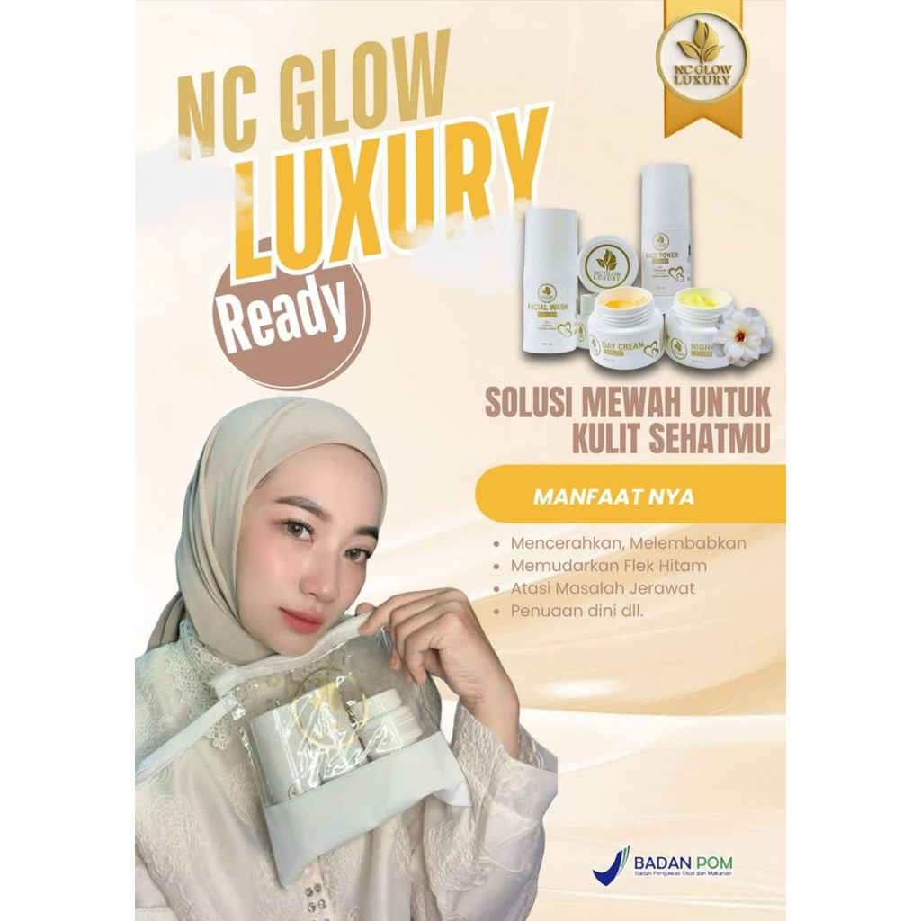 nc glow,paket nc glow luxury / cream nc glow luxury terlaris 100% original